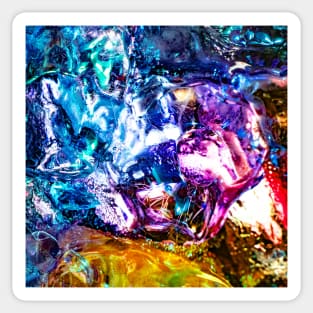 Abstract colorful crystal, gem Sticker